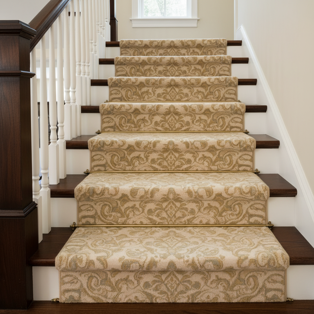 Stair runner installation in Wesley Chapel
